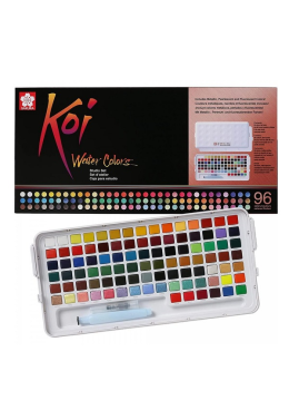Estojo Aquarela Pastilha Koi C/96 Xncw-96n Sakura